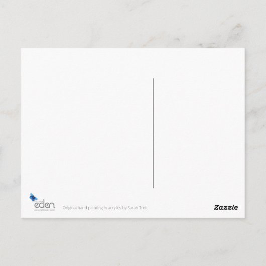 Briefkaart voor konijnenvlees (Achterkant)