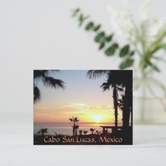 briefkaart voor koolzonsondergang (Staand voorkant)