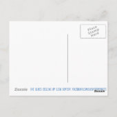 Briefkaart voor kunstfotografie met glans (Achterkant)