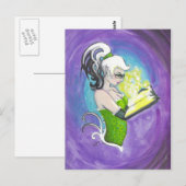 Briefkaart voor kunstschildering van Fantasy (Voorkant / Achterkant)