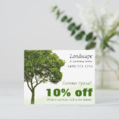 Briefkaart voor Landschap, Lawn of Gardening (Staand voorkant)