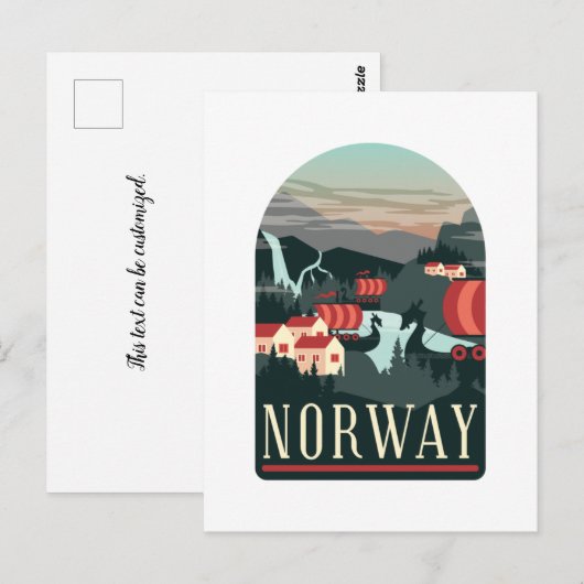 Briefkaart voor landschapsreizen (Voorkant / Achterkant)