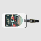 Briefkaart voor landschapsreizen bagagelabel (Voorkant (horizontaal))