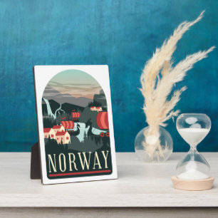 Briefkaart voor landschapsreizen fotoplaat