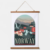 Briefkaart voor landschapsreizen hangend wandkleed (Voorkant)