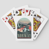 Briefkaart voor landschapsreizen pokerkaarten (Achterkant)