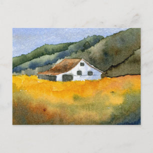 briefkaart voor landwegen "Hay Field"