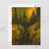 briefkaart voor landwegen "Hunter's Moon" (Voorkant / Achterkant)