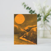 briefkaart voor landwegen "Hunter's Moon #1" (Staand voorkant)