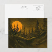 briefkaart voor landwegen "Hunter's Moon #4" (Voorkant / Achterkant)