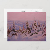 briefkaart voor landwegen "Morning Cold and Quite" (Voorkant / Achterkant)