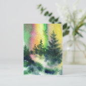 briefkaart voor landwegen "Northern Lights #1" (Staand voorkant)