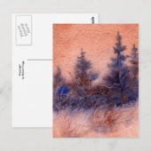 briefkaart voor landwegen "Sienna Pines" (Voorkant / Achterkant)