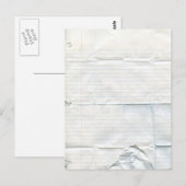 Briefkaart voor laptoppapier (Voorkant / Achterkant)