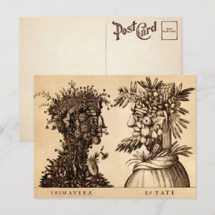 Briefkaart voor lente- en zomerkunst