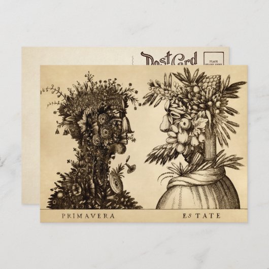  Briefkaart voor lente- en zomerkunst (Voorkant / Achterkant)