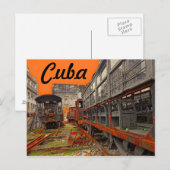 Briefkaart voor locomotieven en treinstellen (Voorkant / Achterkant)