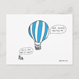 briefkaart voor luchtballon