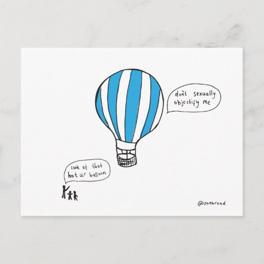 briefkaart voor luchtballon (Voorkant)