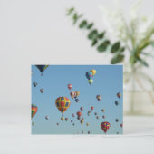 Briefkaart voor luchtballon met luchtvulling (Staand voorkant)