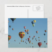 Briefkaart voor luchtballon met luchtvulling (Voorkant / Achterkant)