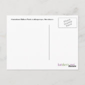 Briefkaart voor luchtballon met luchtvulling (Achterkant)