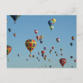 Briefkaart voor luchtballon met luchtvulling