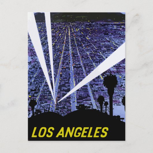  Briefkaart voor luchtvervoer Los Angeles (Voorkant)