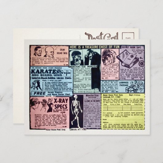 Briefkaart voor -mailorderreclame (Voorkant / Achterkant)