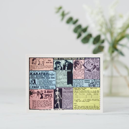 Briefkaart voor -mailorderreclame (Staand voorkant)