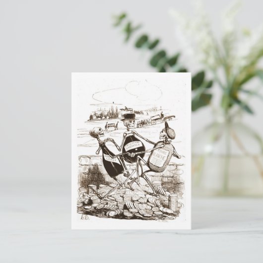 Briefkaart voor makreel (Staand voorkant)