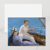 Briefkaart voor Manet Boating (Voorkant / Achterkant)