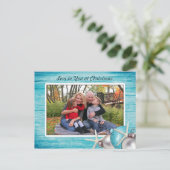 Briefkaart voor marineblauw, aangepast voor kerstm (Staand voorkant)