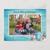 Briefkaart voor marineblauw, aangepast voor kerstm (Voorkant)