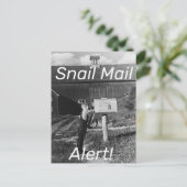 Briefkaart voor melding slak-mail (Staand voorkant)