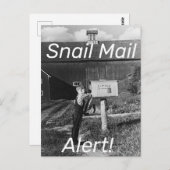 Briefkaart voor melding slak-mail (Voorkant / Achterkant)