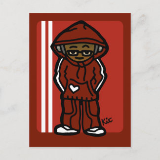 briefkaart voor mijn thuisgenoten.