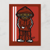 briefkaart voor mijn thuisgenoten. (Voorkant)