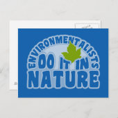 Briefkaart voor milieuactivisten, aanpassen (Voorkant / Achterkant)