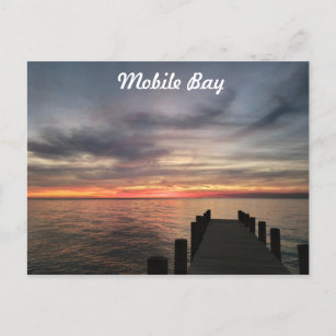 Briefkaart voor mobiele bay Sunset