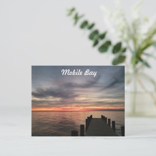 Briefkaart voor mobiele bay Sunset (Staand voorkant)