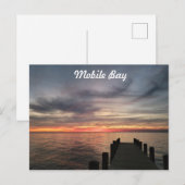 Briefkaart voor mobiele bay Sunset (Voorkant / Achterkant)