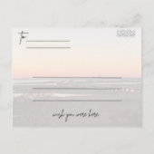 Briefkaart voor mobiele bay Sunset (Achterkant)