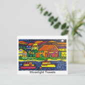 Briefkaart voor mobiele reizen (Staand voorkant)