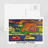 Briefkaart voor mobiele reizen (Voorkant / Achterkant)