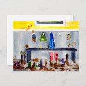 briefkaart voor modderlaarzen (Voorkant / Achterkant)