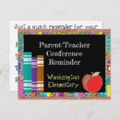 Briefkaart voor moederdocent-conferentie Chalkboar (Voorkant / Achterkant)