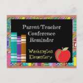 Briefkaart voor moederdocent-conferentie Chalkboar (Voorkant)