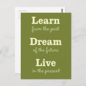 briefkaart voor motivatie prijsopgave (Voorkant / Achterkant)