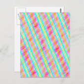 Briefkaart voor multi-threaded digitale kunst (Voorkant / Achterkant)